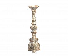 подсвечник фигурный бежевый состаренный на 1 свечу antique blue, 49,5 см в Петрозаводске