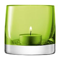 подсвечник стеклянный зеленый лайм для чайной свечи light colour, 8,5 см в Петрозаводске