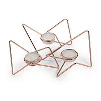набор подсвечников медных металлических для чайных свечей tri-angular loop, 7 см, 3 штуки в Петрозаводске