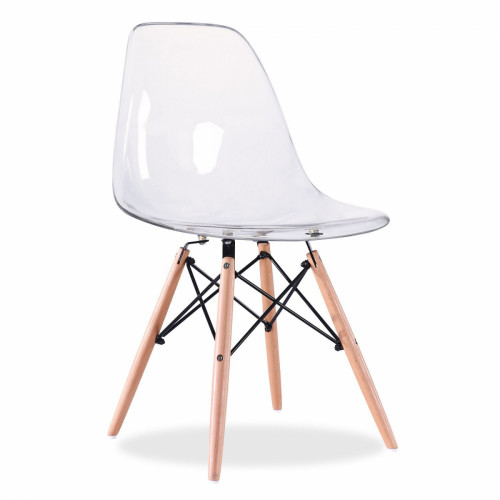 стул деревянный pc-015 прозрачный (eames style) в Петрозаводске