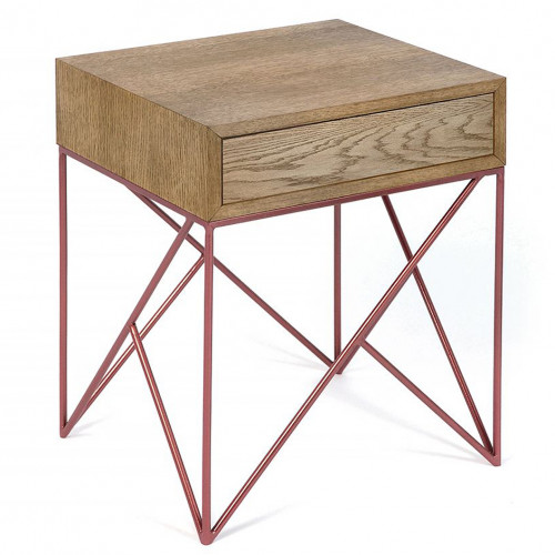 прикроватная тумба с ящиком prince темный дуб, медь в Петрозаводске