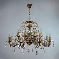 подвесная люстра ambiente alicante 8888/8+8 pb tear drop бронза в Петрозаводске