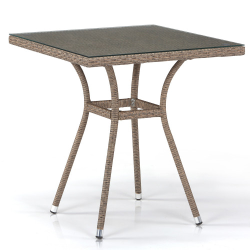 стол из иск. ротанга t282bnt-w56-70x70 light brown в Петрозаводске