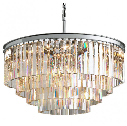 люстра odeon 4 rings silver прозрачное стекло прозрачная, серебро в Петрозаводске