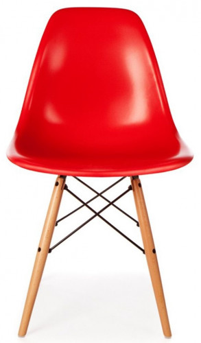 стул классический dsw красный (eames style) в Петрозаводске