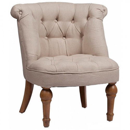 кресло sophie tufted slipper chair бежевое в Петрозаводске