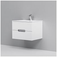 тумба под раковину am.pm spirit m70fhx0602wg33 подвесная, ящики с доводчиками, 60 см, белый глянец в Петрозаводске