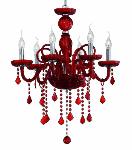 подвесная люстра ideal lux giudecca sp6 rosso в Петрозаводске