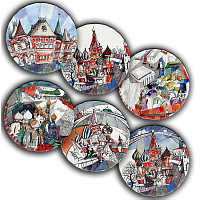 сет тарелки московия dream (6 шт.) в Петрозаводске