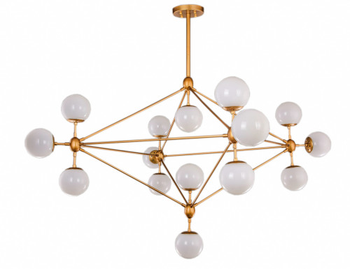 люстра modo 15 gold золото, белые плафоны в Петрозаводске