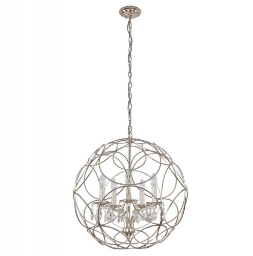 подвесная люстра crystal lux aria sp5 silver в Петрозаводске