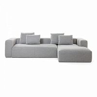диван blok sofa 3 правый угол светло-серый от la forma (ex julia grup) в Петрозаводске