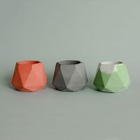 подсвечник из бетона серый eco линту, 6 см в Петрозаводске