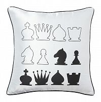 подушка с шахматами chess white в Петрозаводске