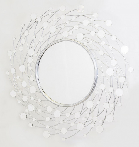 зеркало-солнце серебряное большое в витой раме elara в Петрозаводске