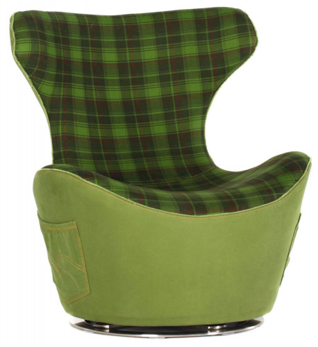 кресло green grid jeans зеленое в Петрозаводске