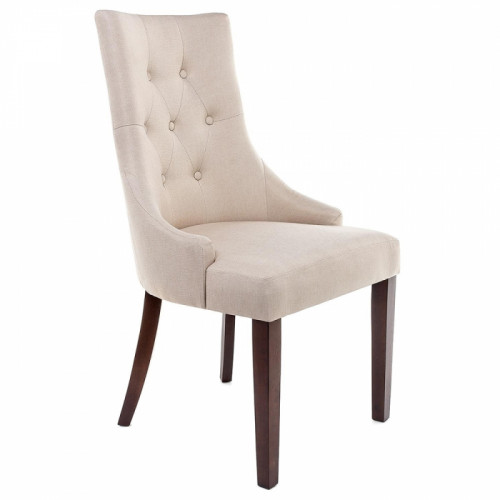 стул деревянный elegance dark walnut / fabric cream в Петрозаводске