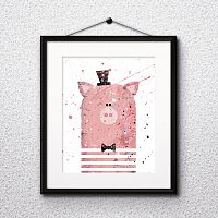 постер pig а4 в Петрозаводске