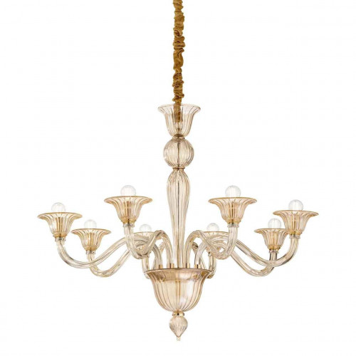 подвесная люстра ideal lux brigitta sp8 ambra в Петрозаводске