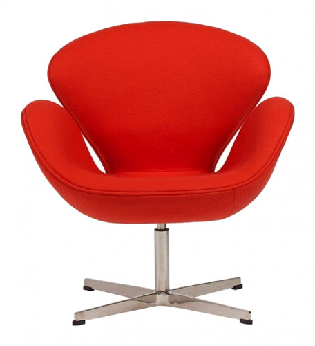 кресло swan chair кашемир красное в Петрозаводске