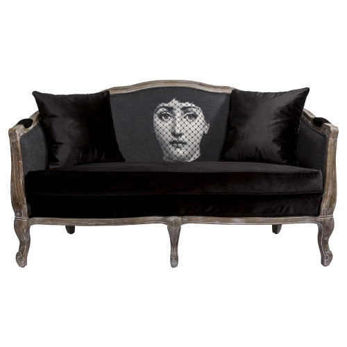 диван «вуаль» fornasetti прямой черный в Петрозаводске