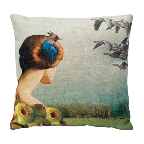 декоративная подушка «перелетные птицы» в Петрозаводске