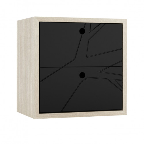 прикроватная тумба лория дуб и черный в Петрозаводске