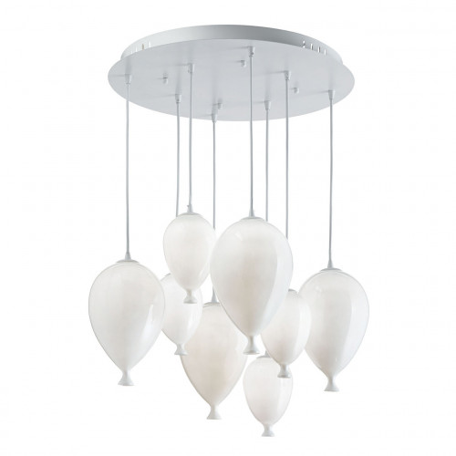 подвесная люстра ideal lux clown sp8 bianco в Петрозаводске