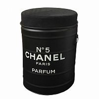 декоративная бочка-пуф chanel №5 black m в Петрозаводске