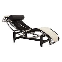 шезлонг chaise longue lc4 черно-белый в Петрозаводске