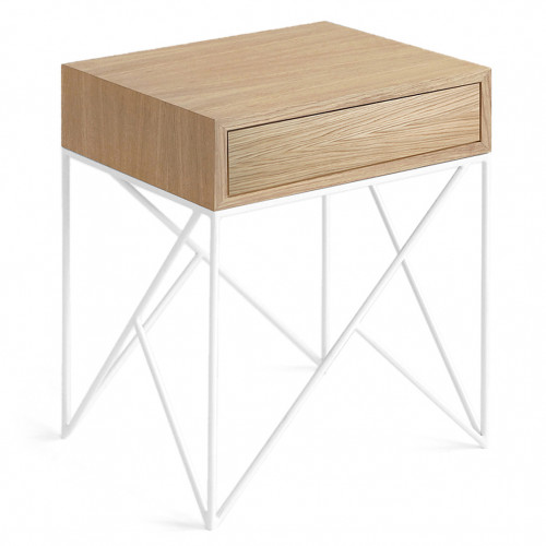 прикроватная тумба с ящиком prince светлый дуб светлые ножки в Петрозаводске