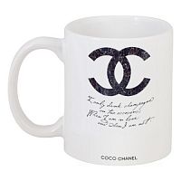 кружка с рисунком drink champagne. coco chanel в Петрозаводске