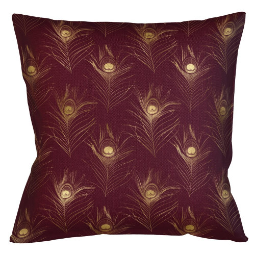 интерьерная подушка «жар-птица» (бордо) в Петрозаводске