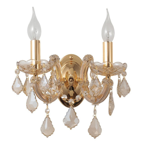 бра crystal lux ines ap2 gold/amber в Петрозаводске