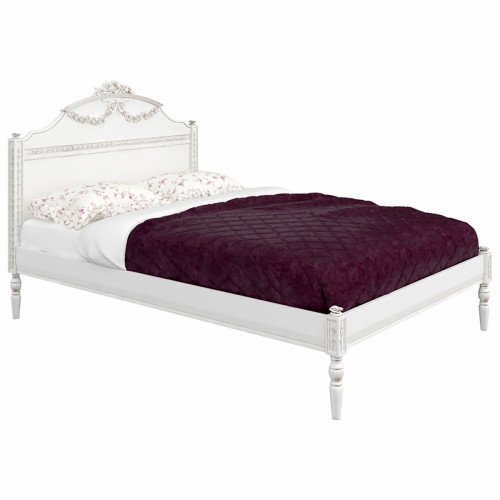 кровать деревянная двуспальная 160х200 белая будуар в Петрозаводске