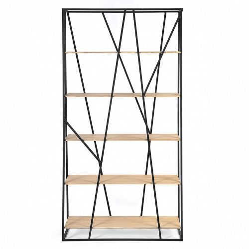 стеллаж powell black светлый дуб в Петрозаводске