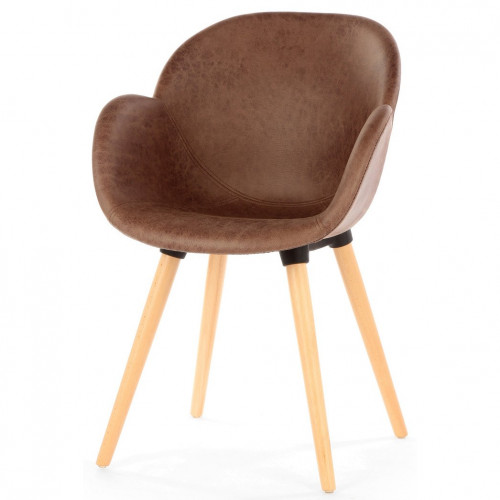 стул patchwork (eames style) коричневый в Петрозаводске