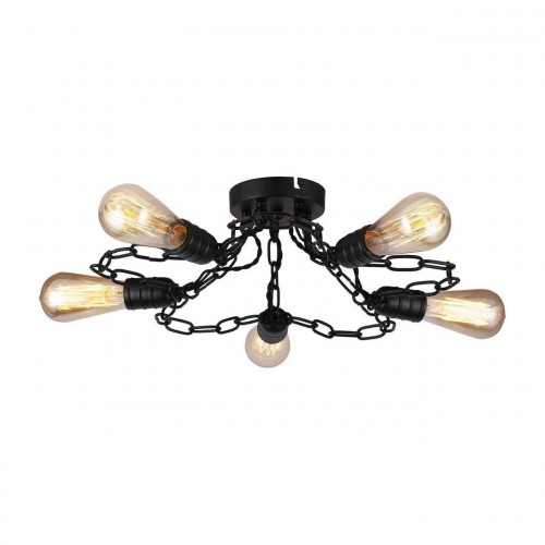 потолочная люстра arte lamp a9344pl-5bk в Петрозаводске