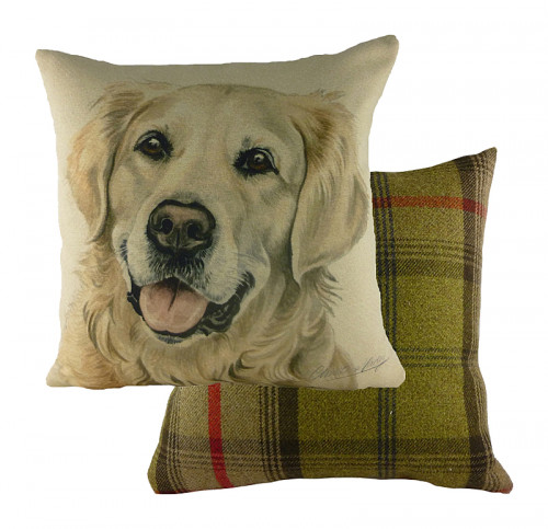 подушка с принтом waggydogs golden retriever в Петрозаводске