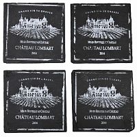 подставки под стакан квадратные сланец (набор шт) comptoir de famille в Петрозаводске