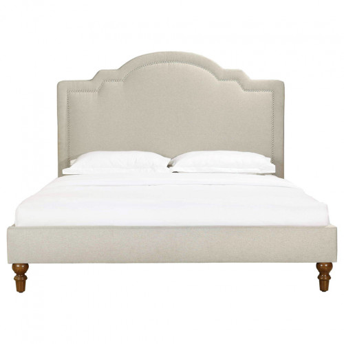 кровать двуспальная 160х200 бежевая cassis upholstered в Петрозаводске