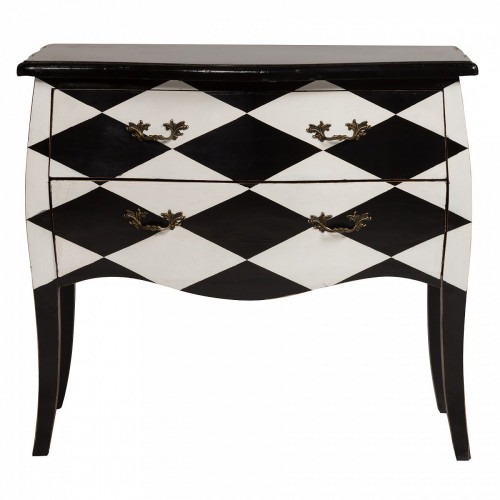 комод arlequin черно-белые ромбы в Петрозаводске