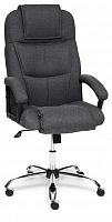компьютерное кресло tetchair бергамо (крестовина хром, обивка ткань) для руководителя в Петрозаводске