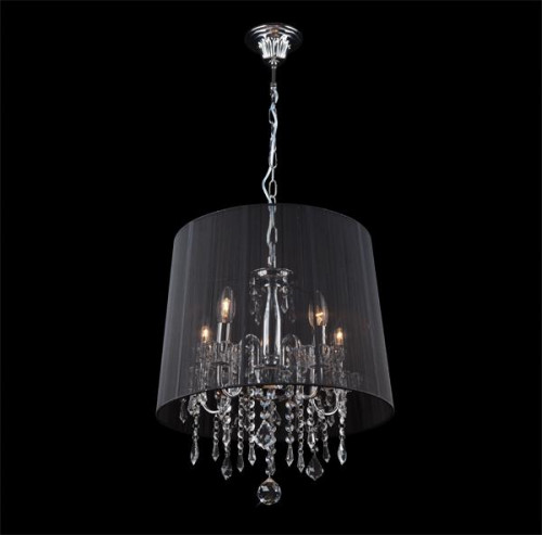 подвесная люстра eurosvet 2045/5 хром/черный в Петрозаводске
