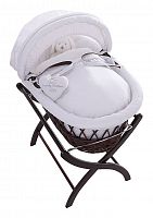 колыбель-переноска premium moses basket темная, белое белье в Петрозаводске
