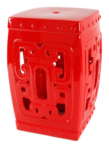 керамический столик-табурет oriental stool red в Петрозаводске