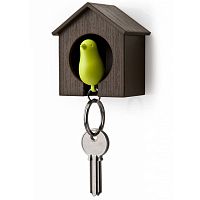 держатель+брелок для ключей sparrow коричневый-зеленый в Петрозаводске