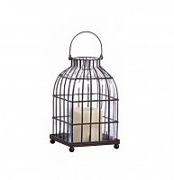 подсвечник-фонарь металлический клетка bird in cage ii, 22 см в Петрозаводске