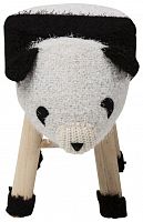 kare design пуф panda, коллекция "панда" 40*35*27, полиэстер, полиуретан, сосна, белый в Петрозаводске