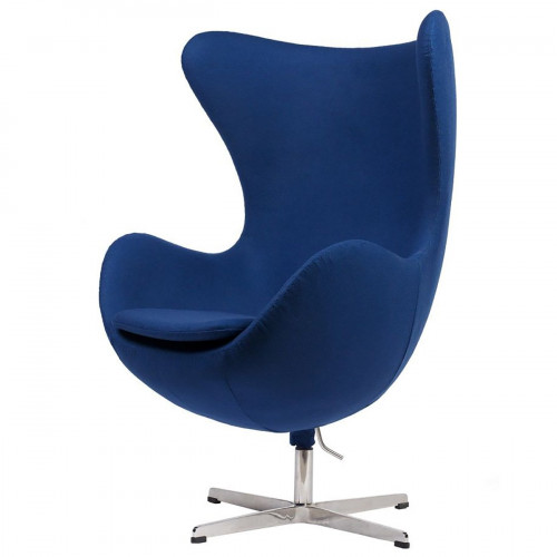 кресло egg chair кашемир синее в Петрозаводске